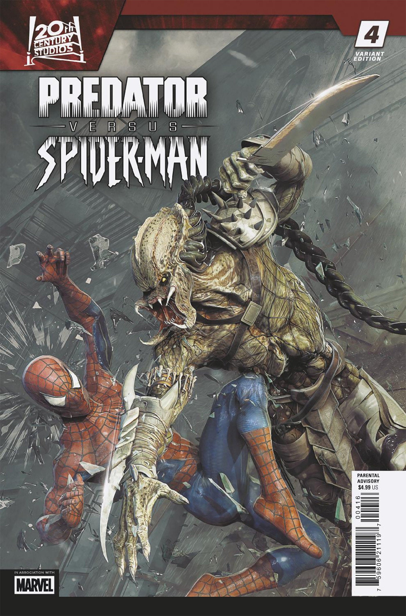 Predator vs. Spider-Man #4 Bjorn Barends 1:25 Variant