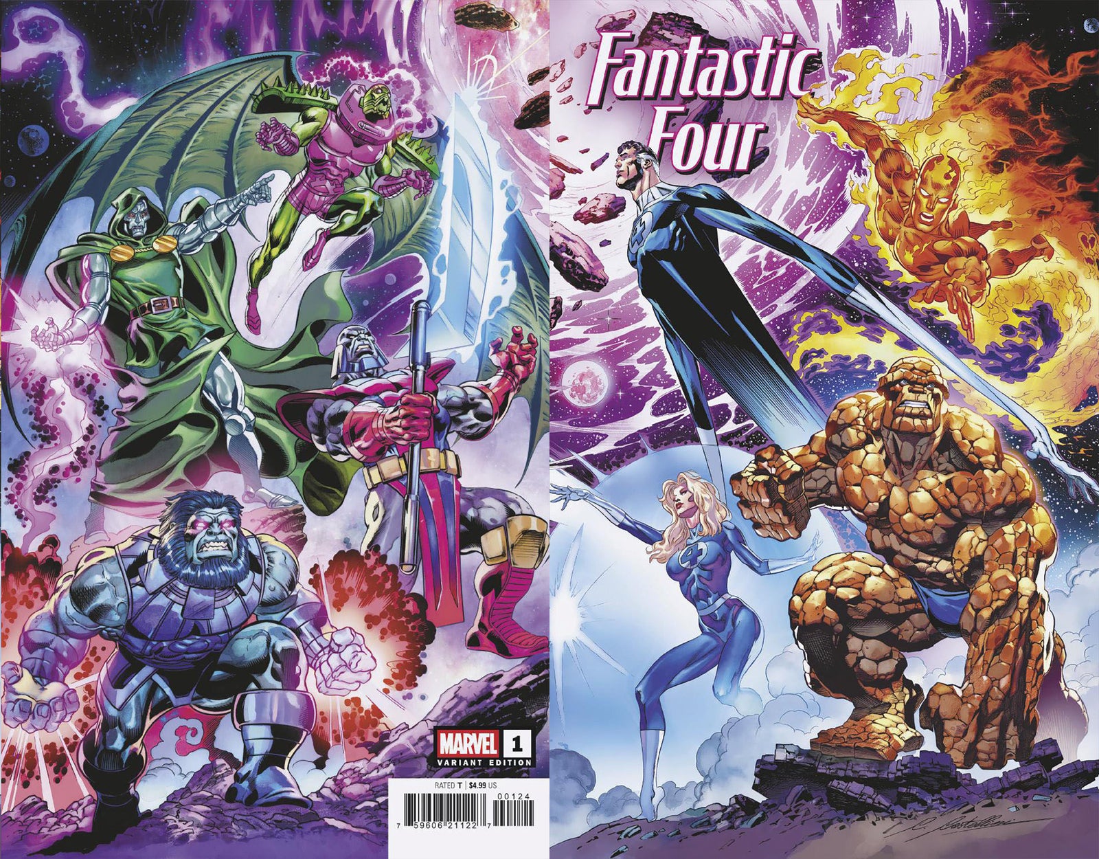 Fantastic Four #1 Claudio Castellini 1:25 Wraparound Variant