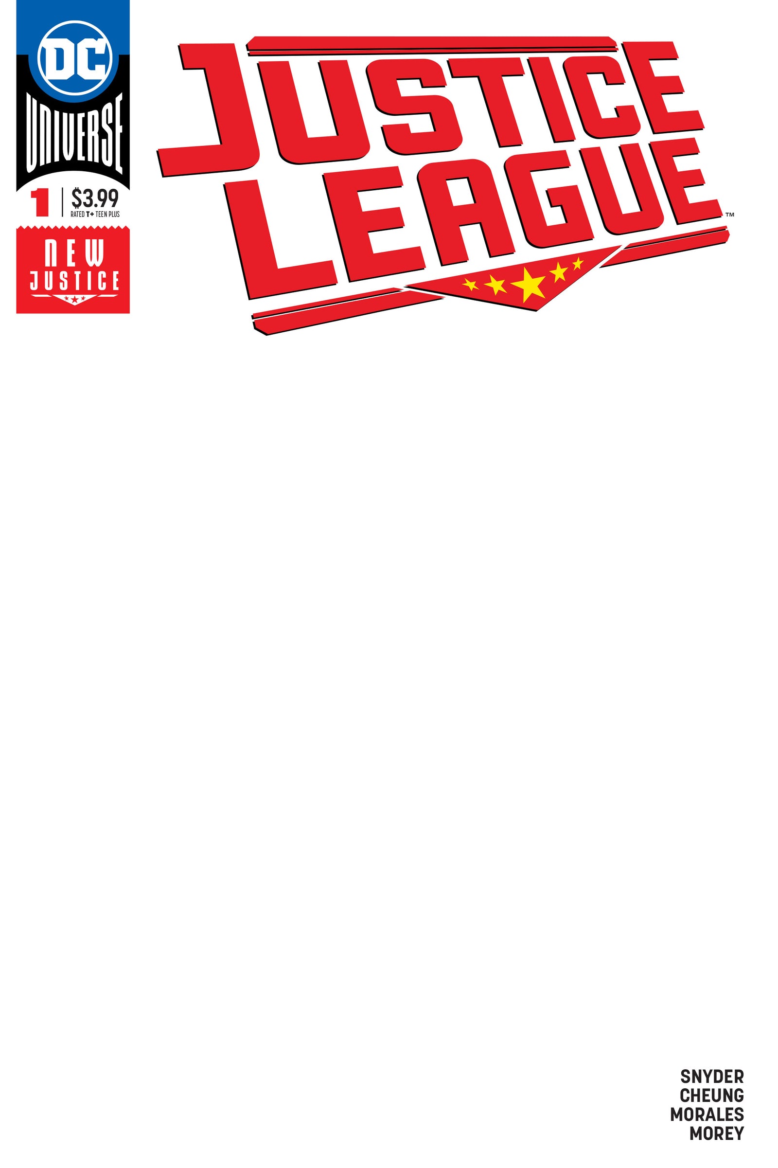 JUSTICE LEAGUE #1 BLANK VAR ED