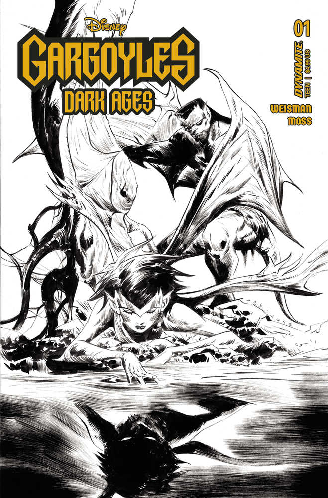 Gargoyles Dark Ages #1 Cover L 15 Copy Lee Line Art
