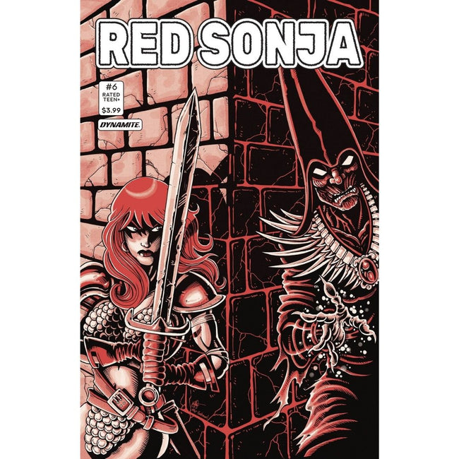 RED SONJA (2021) #6 CVR L FOC TMNT HOMAGE HAESER ORIGINAL