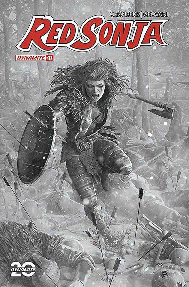 Red Sonja 2023 #17 Cover 1:7 Variant Edition Barends Black & White