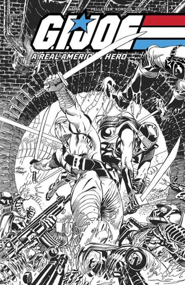 G.I. Joe A Real American Hero #318 Cover B Andy Kubert Black & White Variant