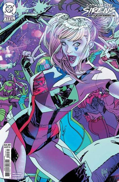Gotham City Sirens Unfit For Orbit #2 (Of 5) Cover C Guillem March Connecting Card Stock Variant