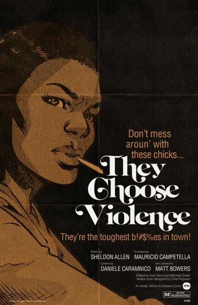 They Choose Violence #2 (Of 5) Cover B Razzah Blaxploitation Film Homage Variant (Mature)