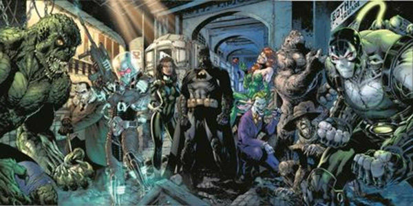 Batman #163 Cover E Jim Lee & Scott Williams Batman Connecting Gatefold Variant