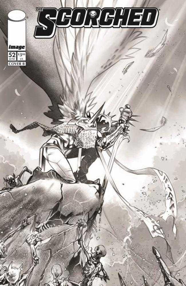 Spawn Scorched #52 Cover B Ig Guara Black & White Variant