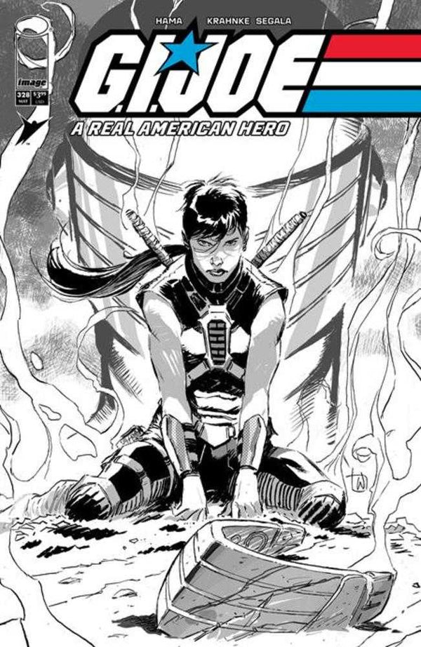G.I. Joe A Real American Hero #328 Cover B Lee Weeks Black & White Variant