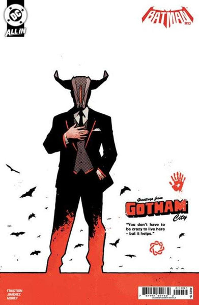 Batman #10 Cover F 1 in 25 David Aja Card Stock Variant