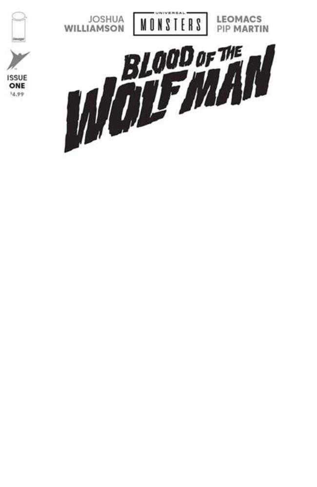 Universal Monsters Blood Of The Wolf Man #1 (Of 4) Cover H Blank Sketch Variant
