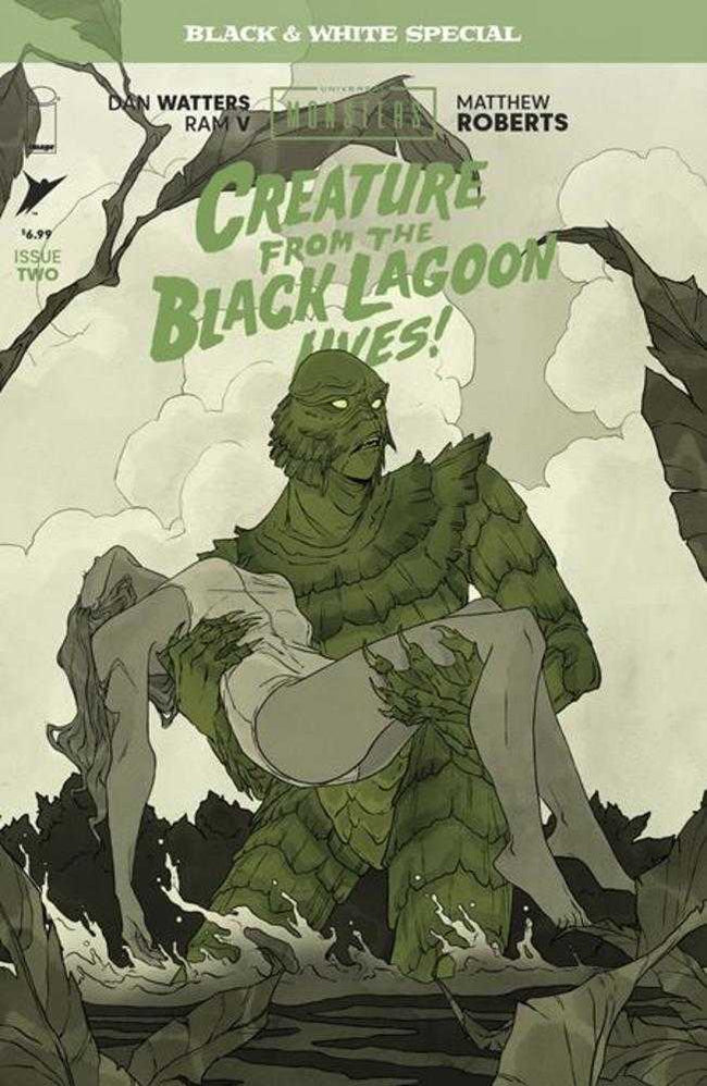 Universal Monsters Creature From The Black Lagoon Lives Black & White Special #2 (Of 2) Cover B Abigail Larson Variant
