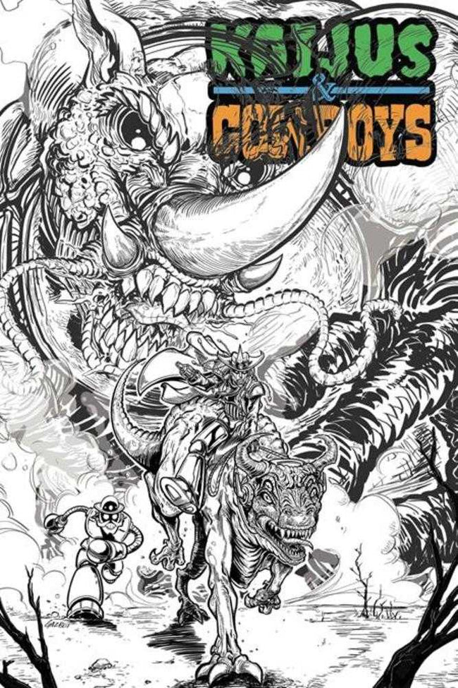 Kaijus & Cowboys #1 (Of 12) Cover C Gaz Gretsky Gazbot Variant