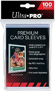 ULTRA PRO Premium Card Sleeves Platinum Clear 66 x 94mm 100ct