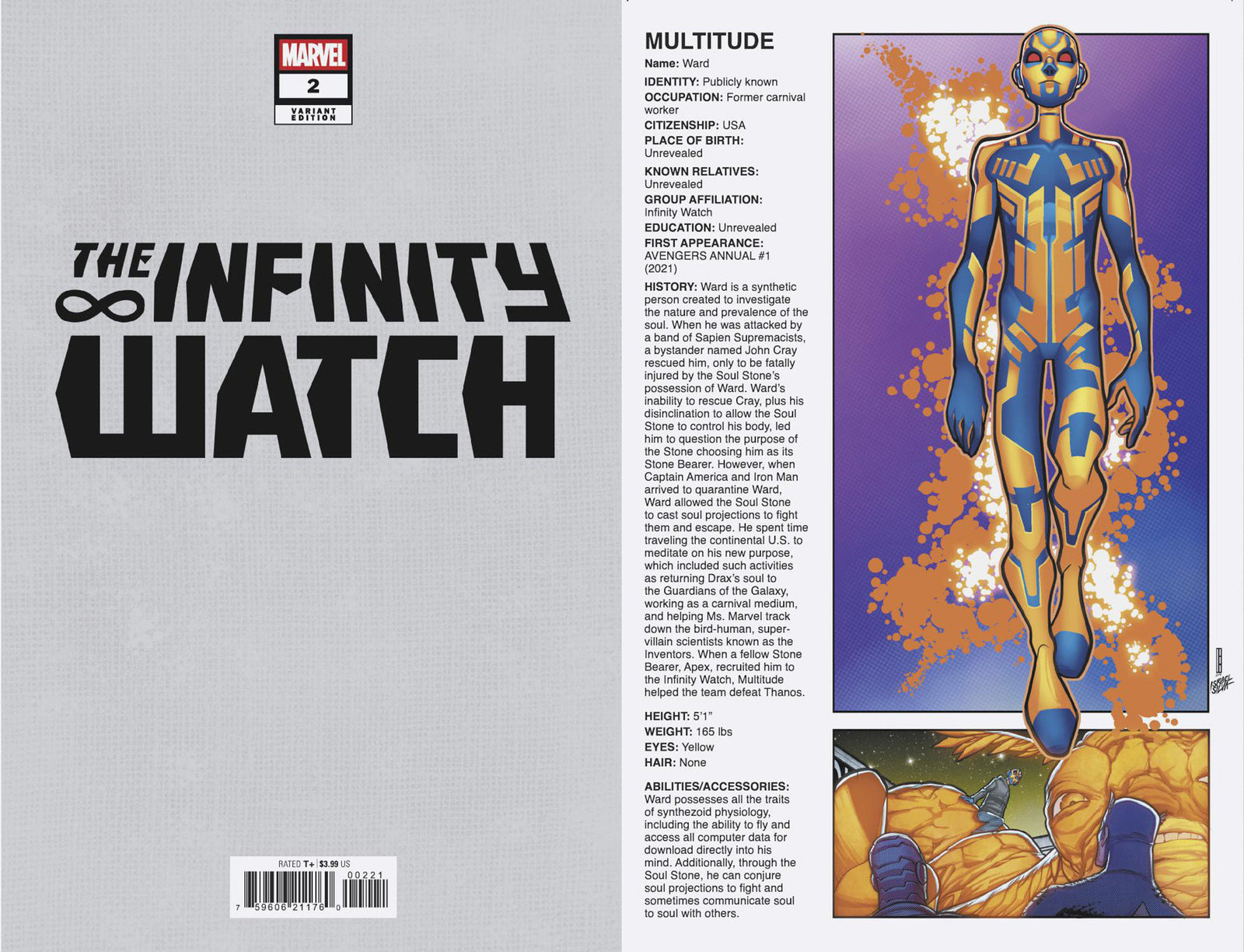 Infinity Watch #2 David Baldeon Handbook Homage Variant