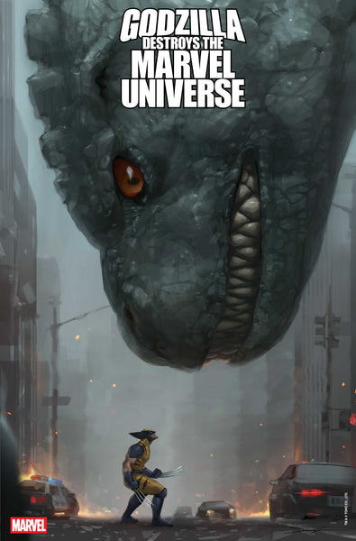 Godzilla Destroys The Marvel Universe #3 Jeehyung Lee Variant