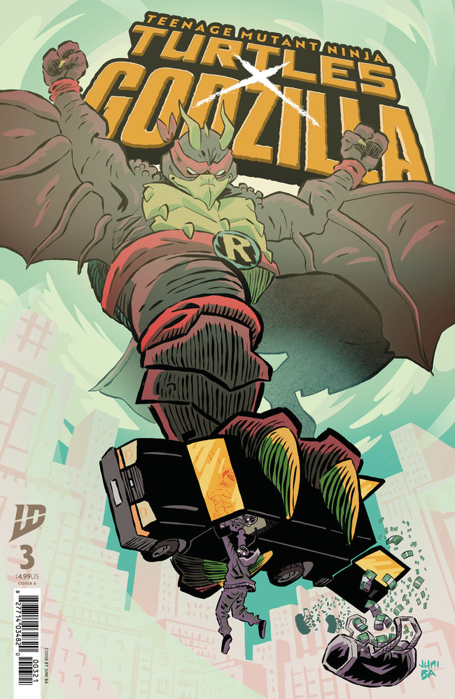 Teenage Mutant Ninja Turtles X Godzilla #3 Variant B (Ba)