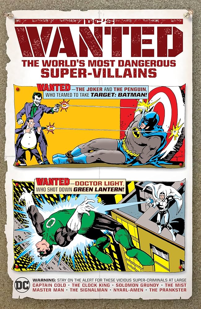 DCS WANTED WORLDS MOST DANGEROUS SUPERVILLAINS HC