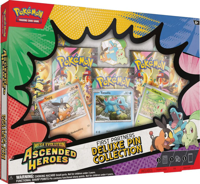 Pokemon - TCG - Ascended Heroes First Partners Deluxe Pin Collection