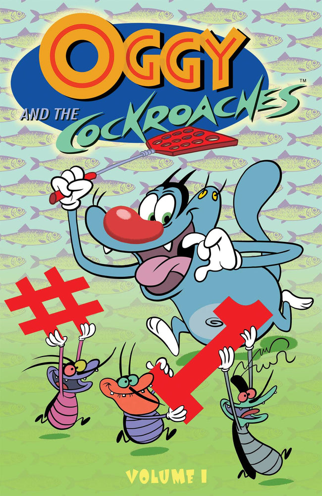 OGGY & THE COCKROACHES TP VOL 01 - SIGNED BY DEAN RANKINE
