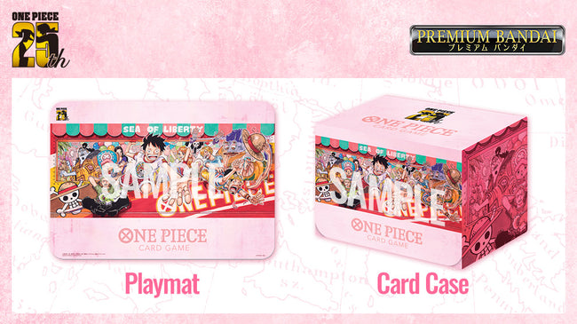 ONE PIECE CARD GAME Playmat and Card Case Set -25th Edition