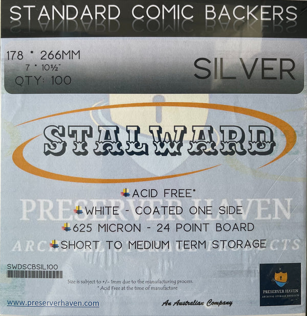 STALWARD SILVER COMIC BOARDS