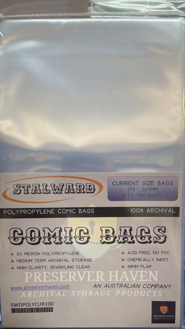 Stalward Standard Comic Book Bags – Current