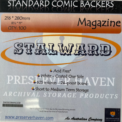 STALWARD SILVER COMIC BOARDS