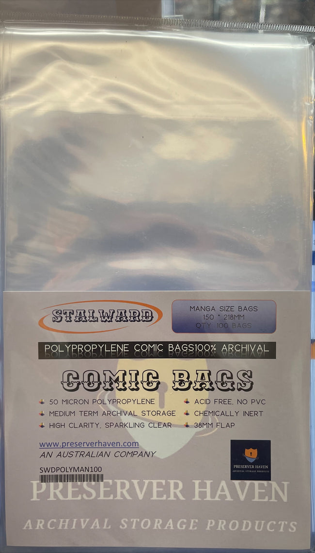 Stalward Standard Comic Book Bags – Manga