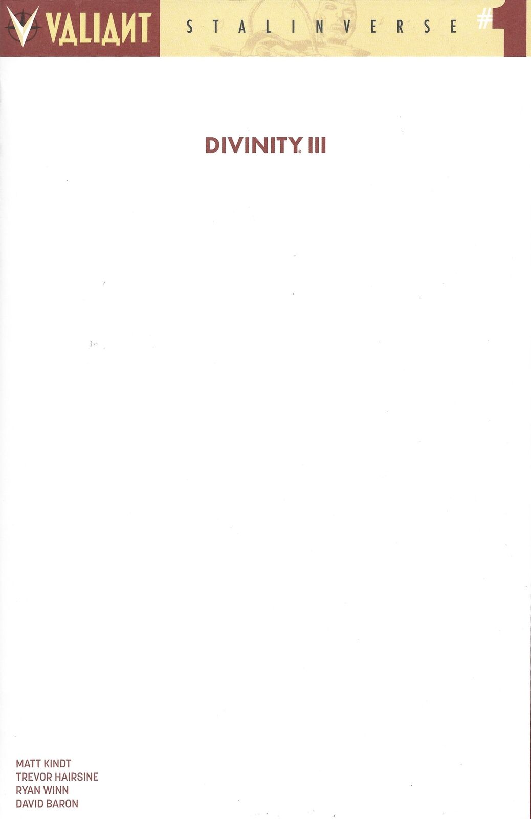 DIVINITY III STALINVERSE #1 CVR C BLANK CVR