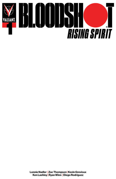 BLOODSHOT RISING SPIRIT #1 CVR C BLANK COVER