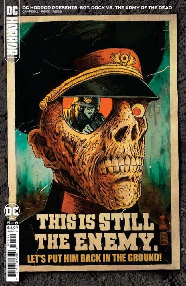 DC Horror Presents Sgt Rock vs The Army Of The Dead #5 (Of 6) Cover B Francesco Francavilla Card Stock Variant (Mature)