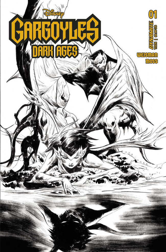 Gargoyles Dark Ages #1 Cover L 15 Copy Lee Line Art