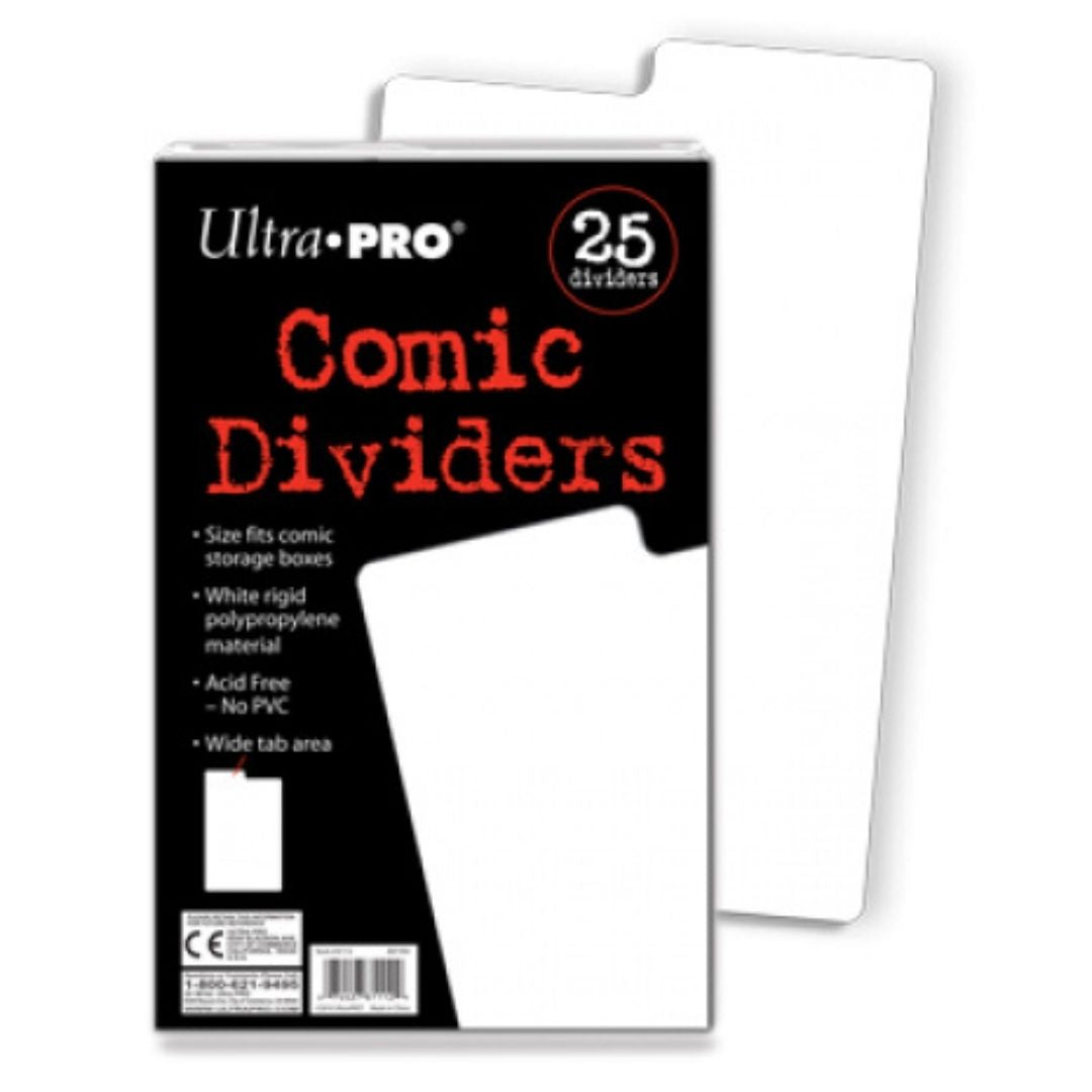 ULTRA PRO Comic Book Dividers White (25 Dividers Per Pack)