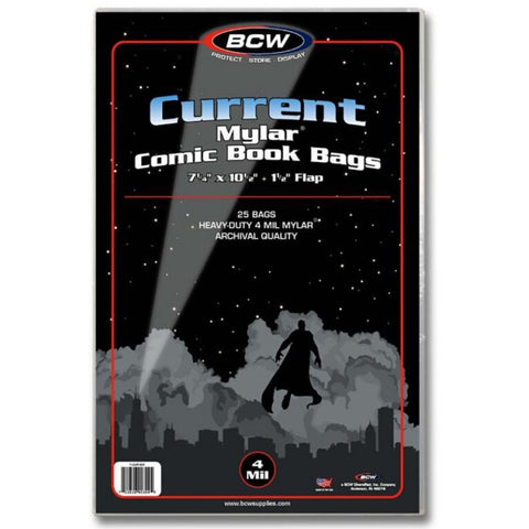 BCW Regular Silver Resealable Comic Bags