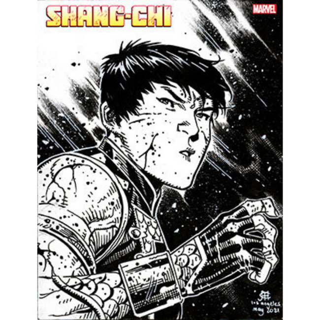 SHANG-CHI #8 CHEUNG HEADSHOT SKETCH VAR